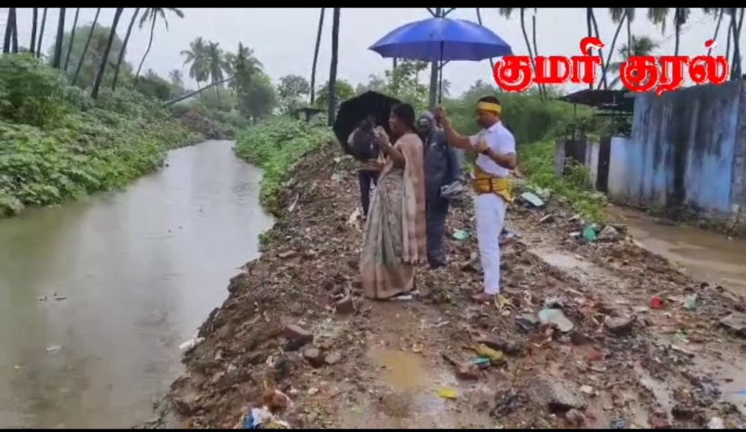 கன்னியாகுமரி மாவட்டத்தில் மழை பகுதிகளில் மாவட்ட ஆட்சியாளர் அழகு மீனா ஆய்வு