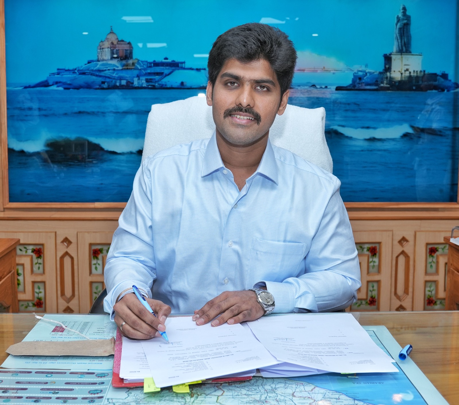 கன்னியாகுமரி மாவட்ட ஆட்சியாளர் பிரதாப் வாழ்த்து செய்தி